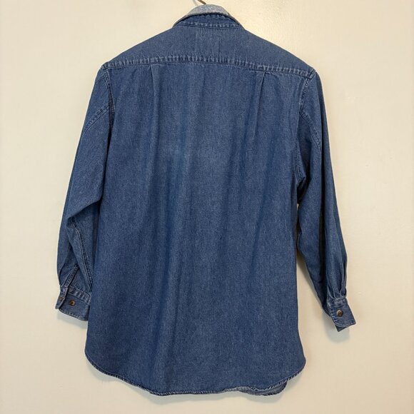 Cambridge Dry Goods Country Store Christmas Denim Button Shirt Womens Small - Picture 5 of 7